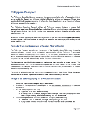  Philippine Passport Renewal Form 2019