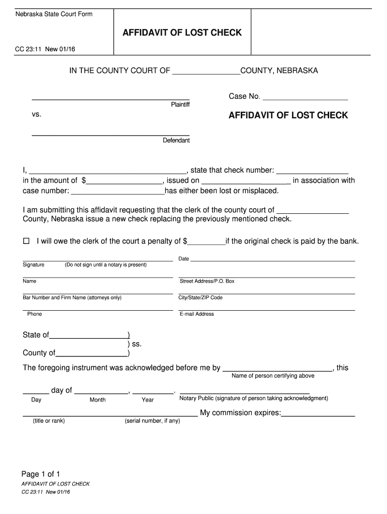 CC 2311 New 0116  Form