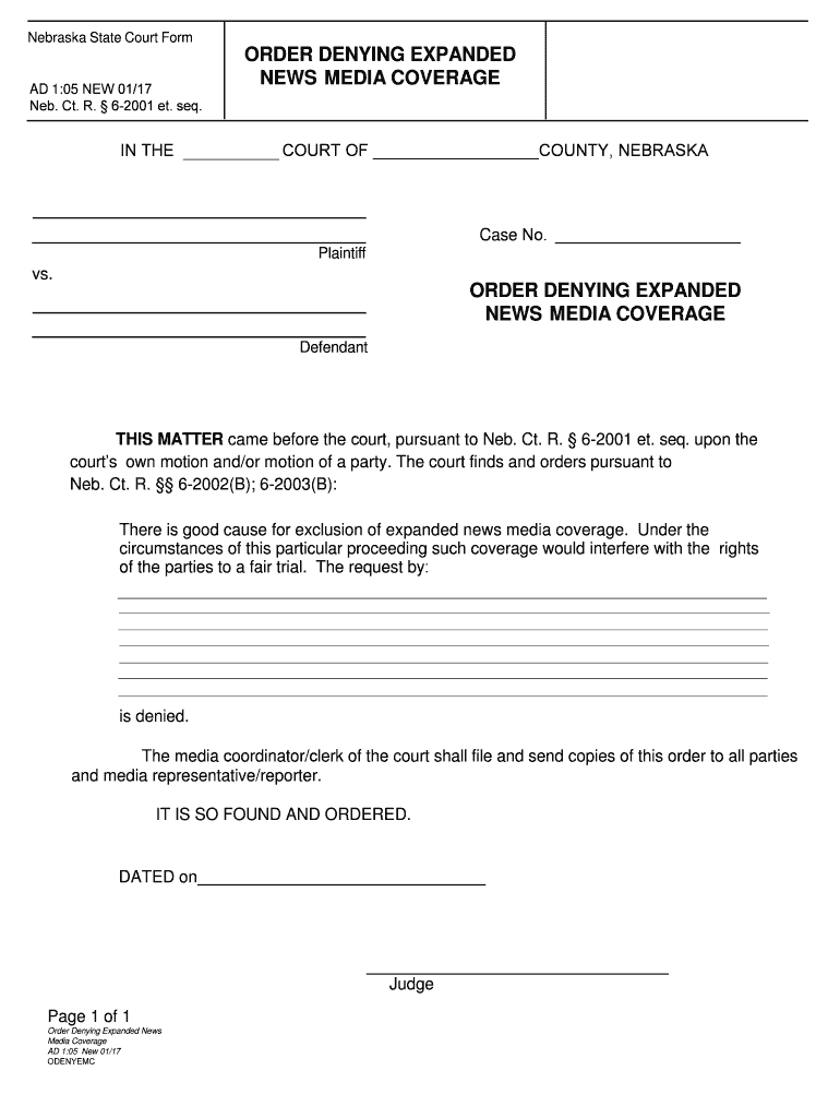 AD 105 NEW 0117  Form