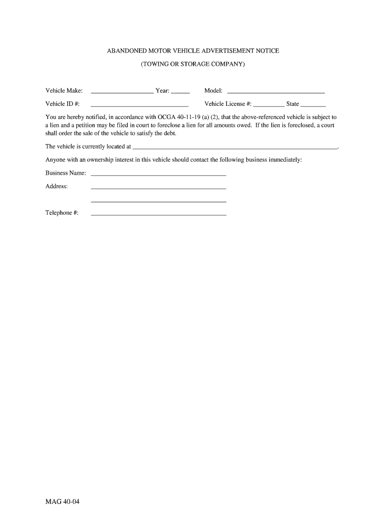 Request for Abandoned Vehicle Certification Vermont DMV  Form