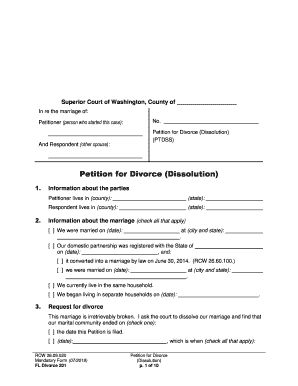 Changing Your Legal Separation to a Divorce  Form