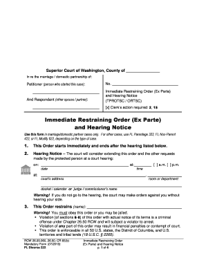 Summons Notice About a Marriage or Domestic Partnership  Form