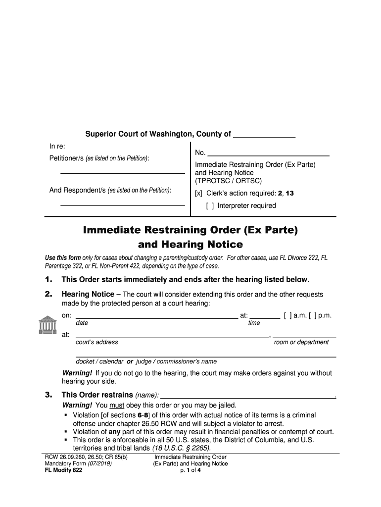 And Hearing Notice  Form