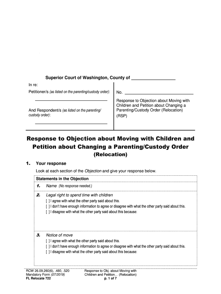 Response to an Objection&quot; Keyword Found Websites Listing  Form