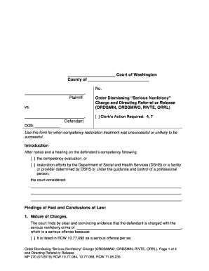 Washington State Courts Court S Instructions DOC  Form