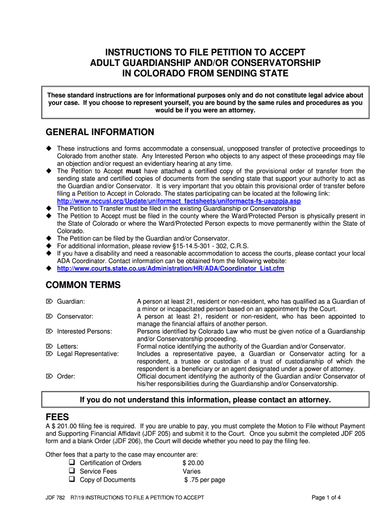 Conservatorship Statute C R S 15 14 401 Colorado Department of  Form