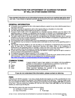 Guardianship of a ChildMinorWelcome to Legal Aid Services of  Form