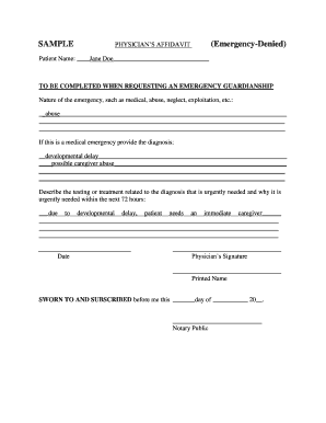 Emergency Denied  Form