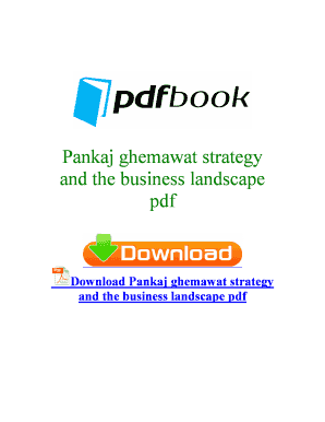 Strategy and the Business Landscape PDF  Form