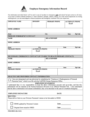 Complying with Employment Record Requirements SHRM  Form