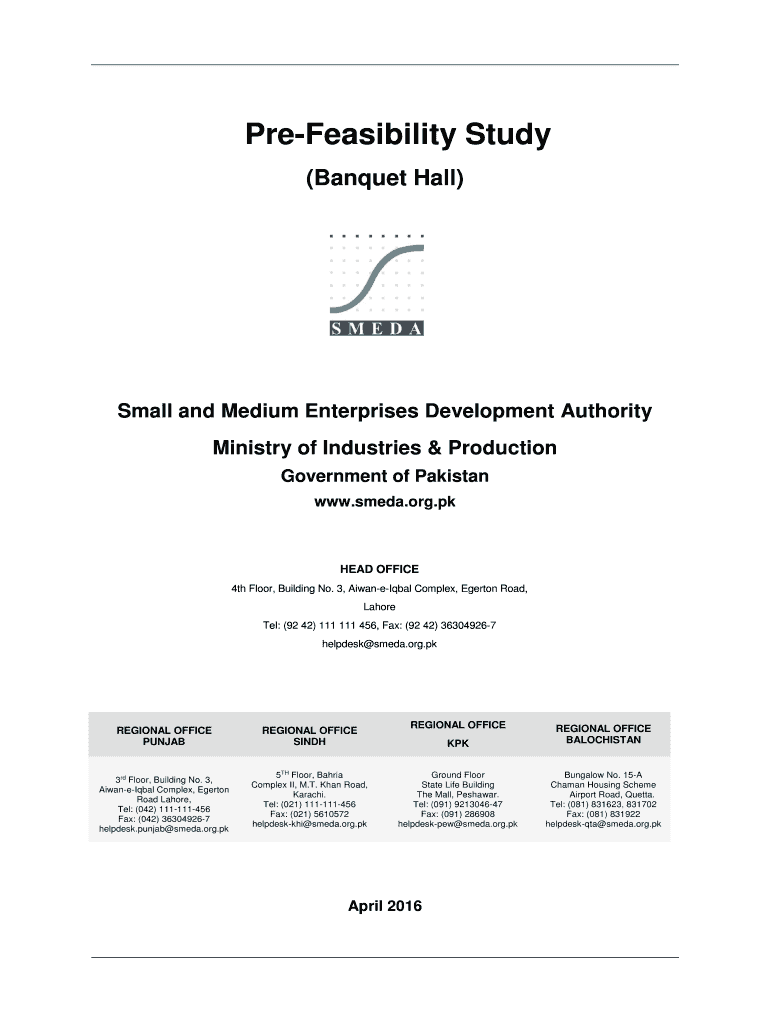 PDF Pre Feasibility Study Media Production House Small  Form