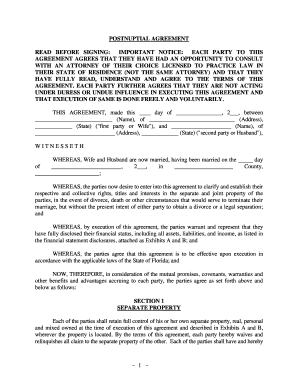 Florida Property  Form