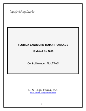 Fill and Sign the Florida Landlord Tenant Package Form