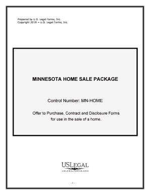 Fill and Sign the Minnesota Home Sale Package Form