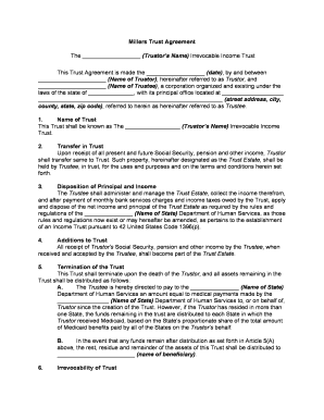 Qualified Income Trust Fact Sheet Myflfamilies Com  Form