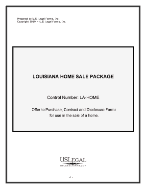 Fill and Sign the Louisiana Home Sale Package Form