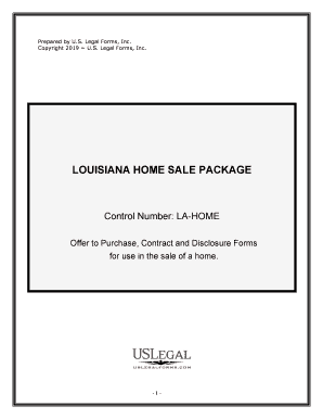 LOUISIANA HOME SALE PACKAGE  Form