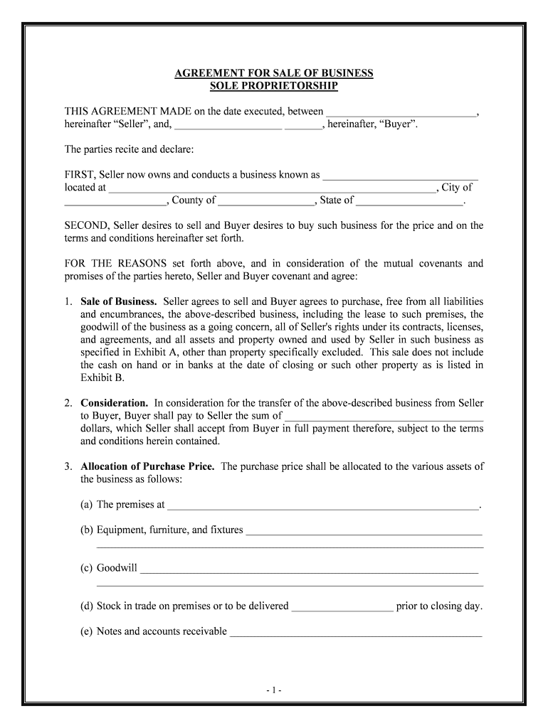 Sole Proprietorship Paper  Form
