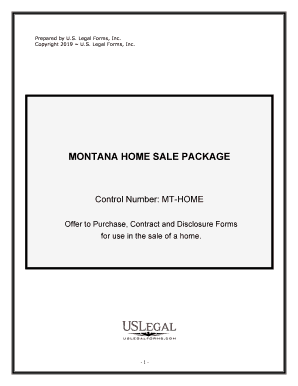 MONTANA HOME SALE PACKAGE  Form