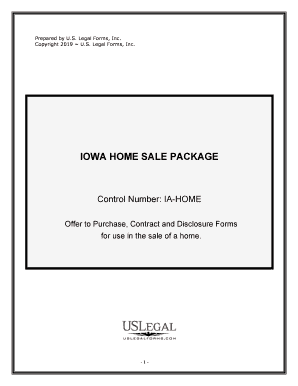 Fill and Sign the Iowa Home Sale Package Form