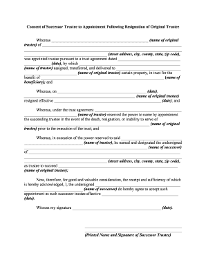 Resignation Letter Template  Form