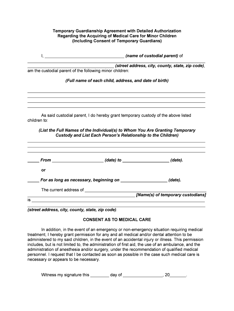 Authorization Care  Form