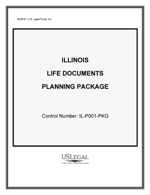 Control Number IL P001 PKG  Form