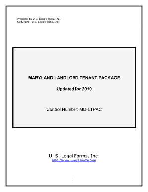 MARYLAND LANDLORD TENANT PACKAGE  Form