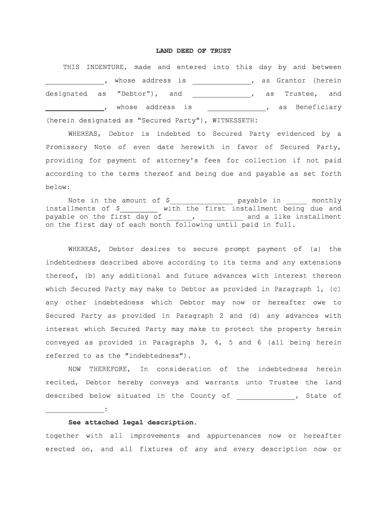 Deed Trust Form