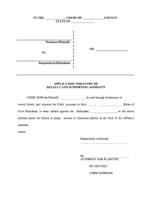 RespondentsDefendants  Form