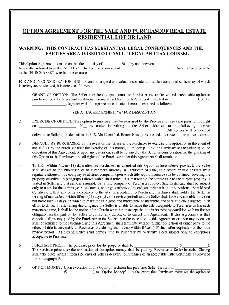 Sale Purchase Agreement  Form