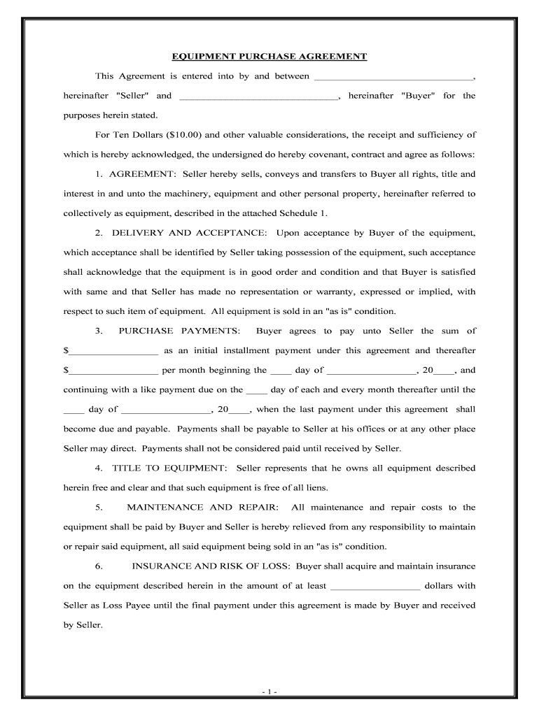 Equipment Purchase PDF  Form