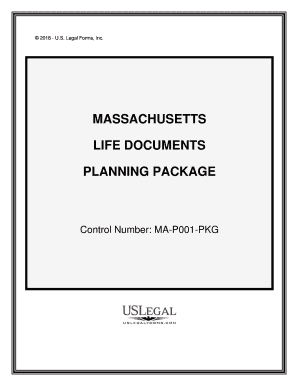 Control Number MA P001 PKG  Form