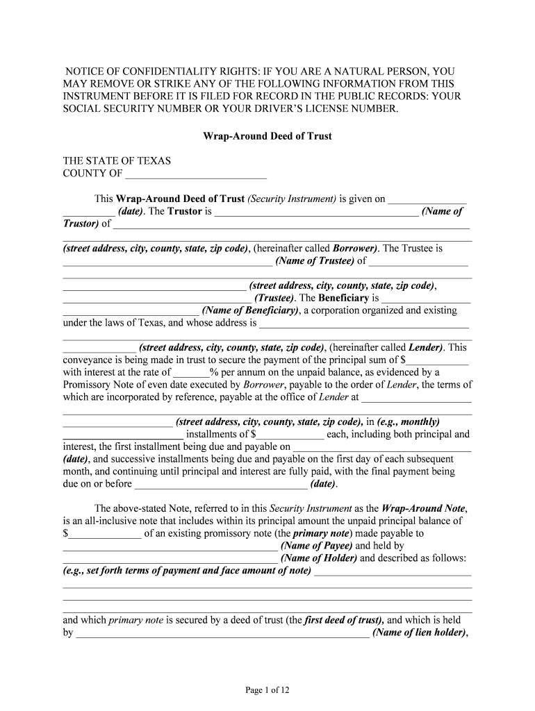 Trust Deed  Form