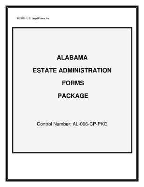 Control Number AL 006 CP PKG  Form