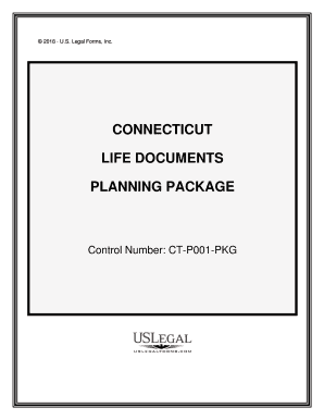 Control Number CT P001 PKG  Form