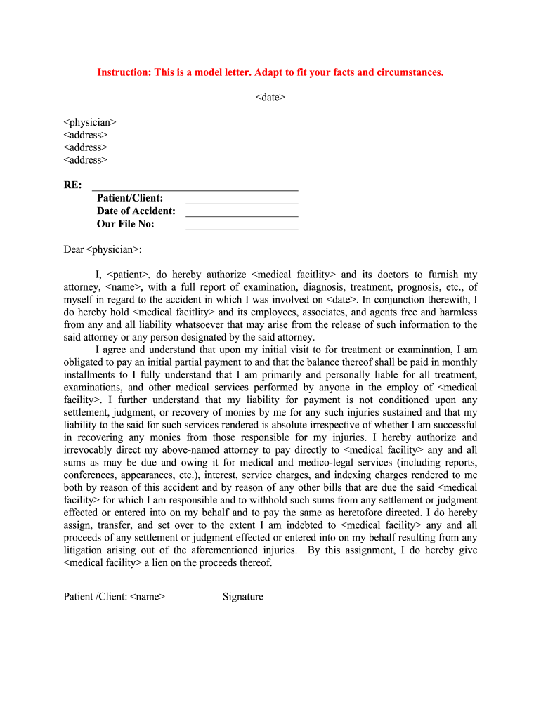 Medical Case File Template  Form