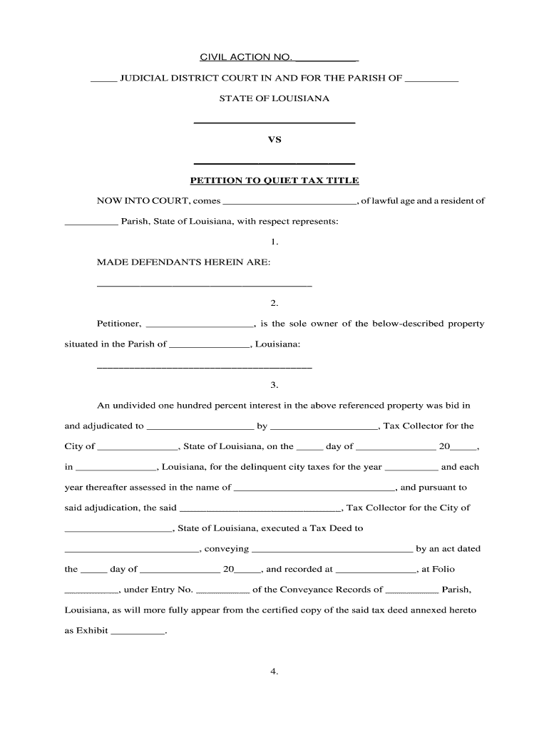 Quiet Tax  Form