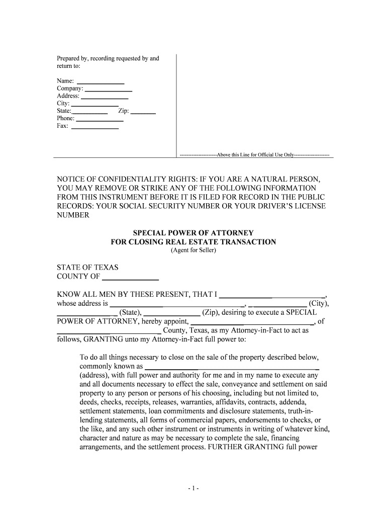 Real Estate Transaction  Form