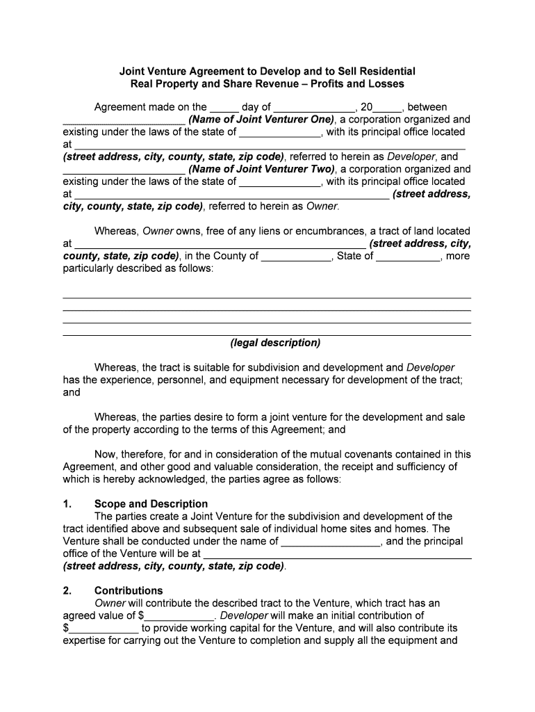 Joint Ownership of Property Selling  Form