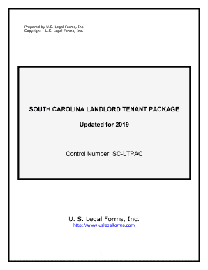 SOUTH CAROLINA LANDLORD TENANT PACKAGE  Form