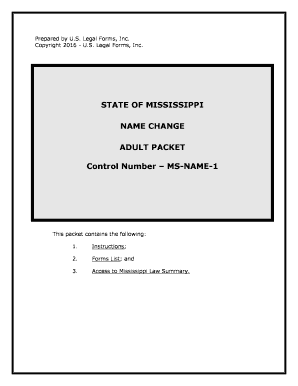 Fill and Sign the Control Number Ms Name 1 Form