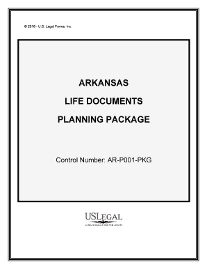 Control Number AR P001 PKG  Form