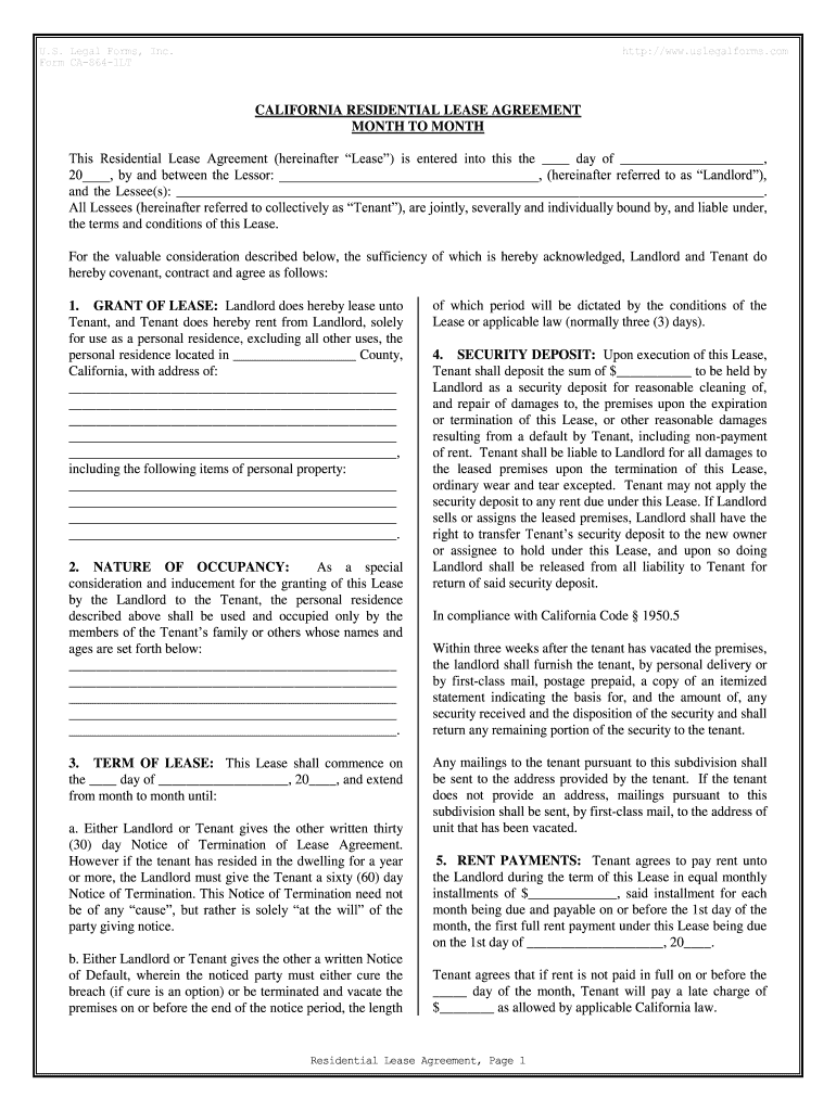 Residential Lease FormsUS Legal Forms