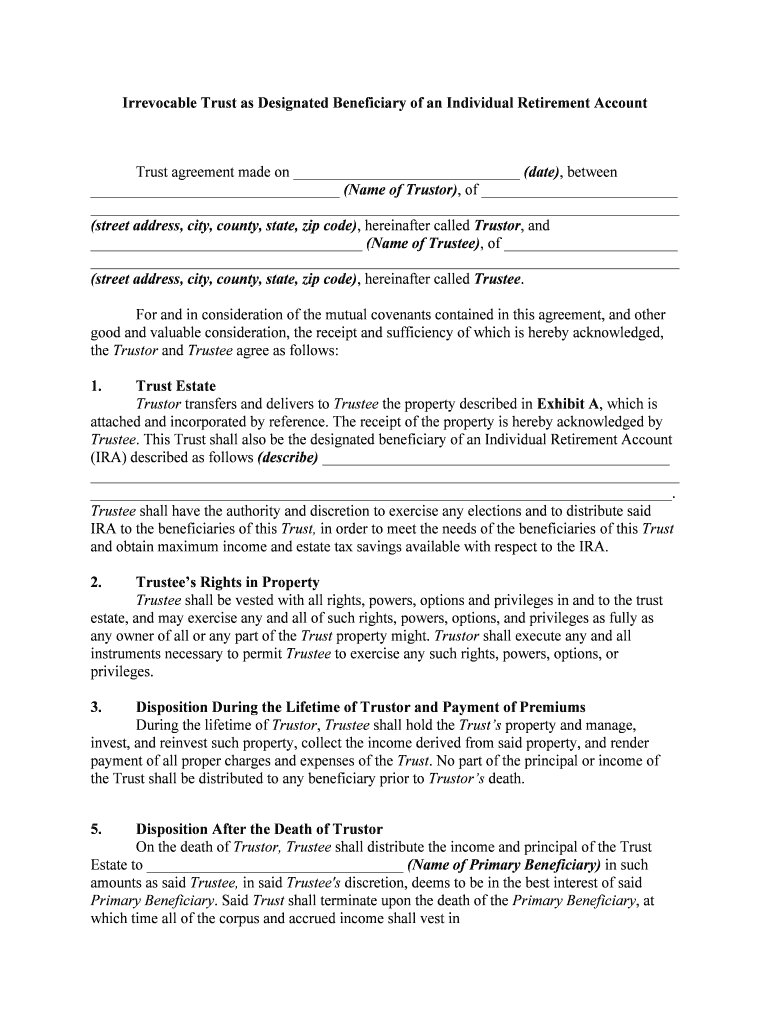 Beneficiary Account  Form