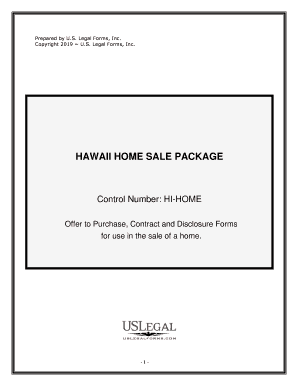 HAWAII HOME SALE PACKAGE  Form