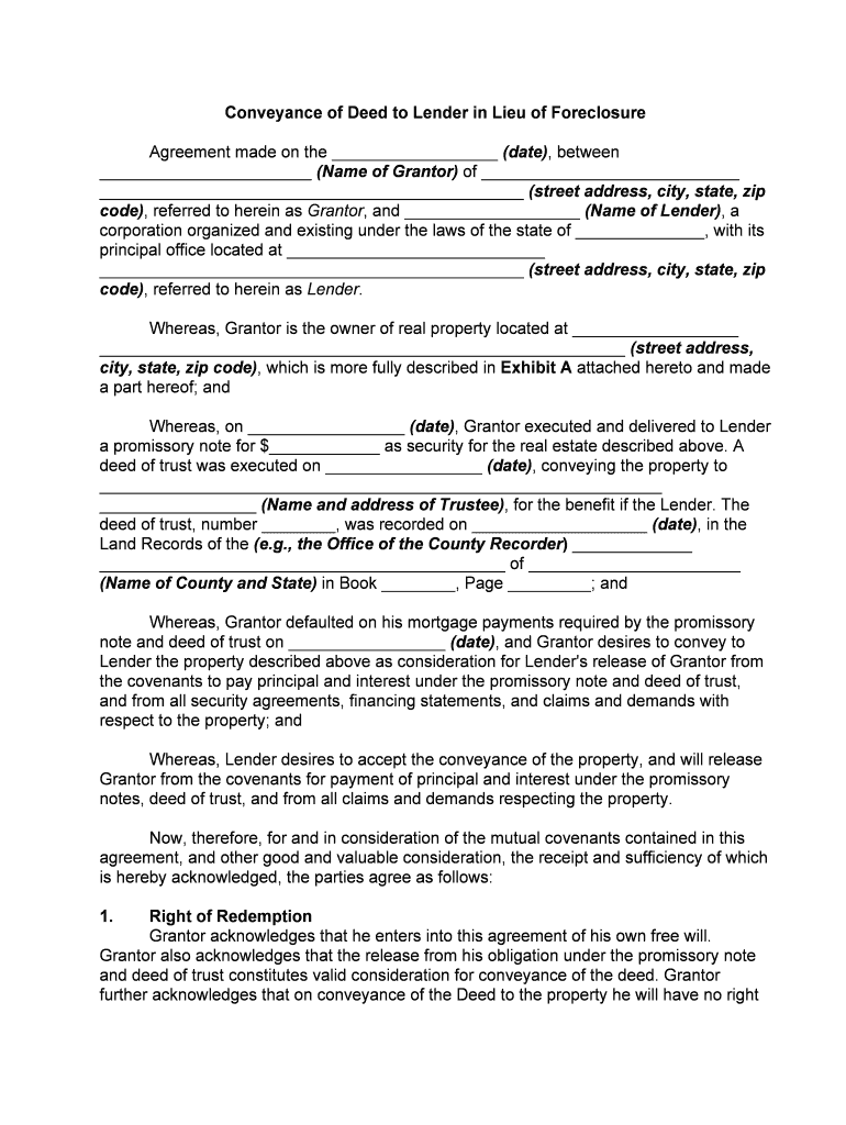 Conveyance Documents  Form