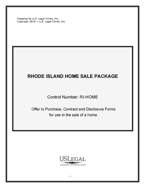 RHODE ISLAND HOME SALE PACKAGE  Form