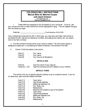 Fill and Sign the California Mutual Wills Package with Last Us Legal Forms