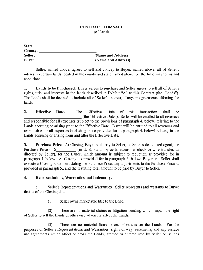 SAMPLE LAND CONTRACT  Rurallawcenter Org  Form